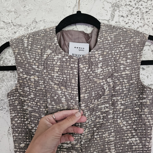 Akris Punto Boucle Tweed Wool Like Sheath Dress - Picture 3 of 7